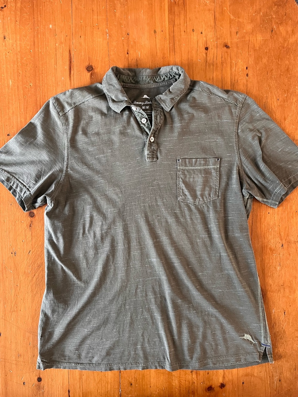 Tommy Bahama Men’s Heather Green Polo Shirt